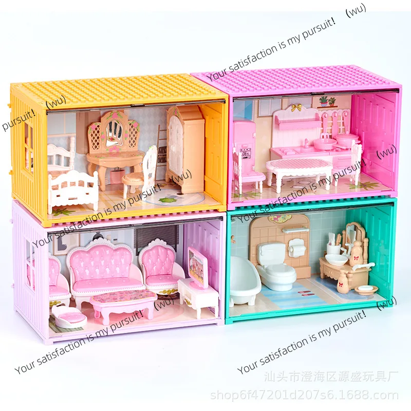 New living room set simulation series indoor furniture container display box