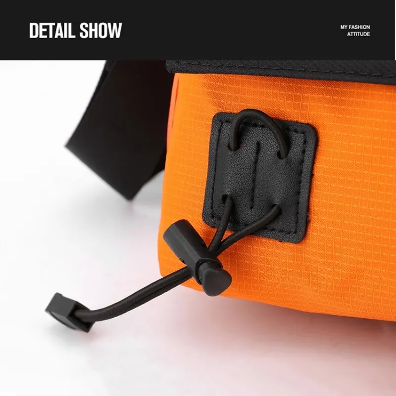 New Horizontal Shoulder Bag Outdoor Leisure Messenger Bag Fashion Handbag Nylon Bag Color Contrast Bag