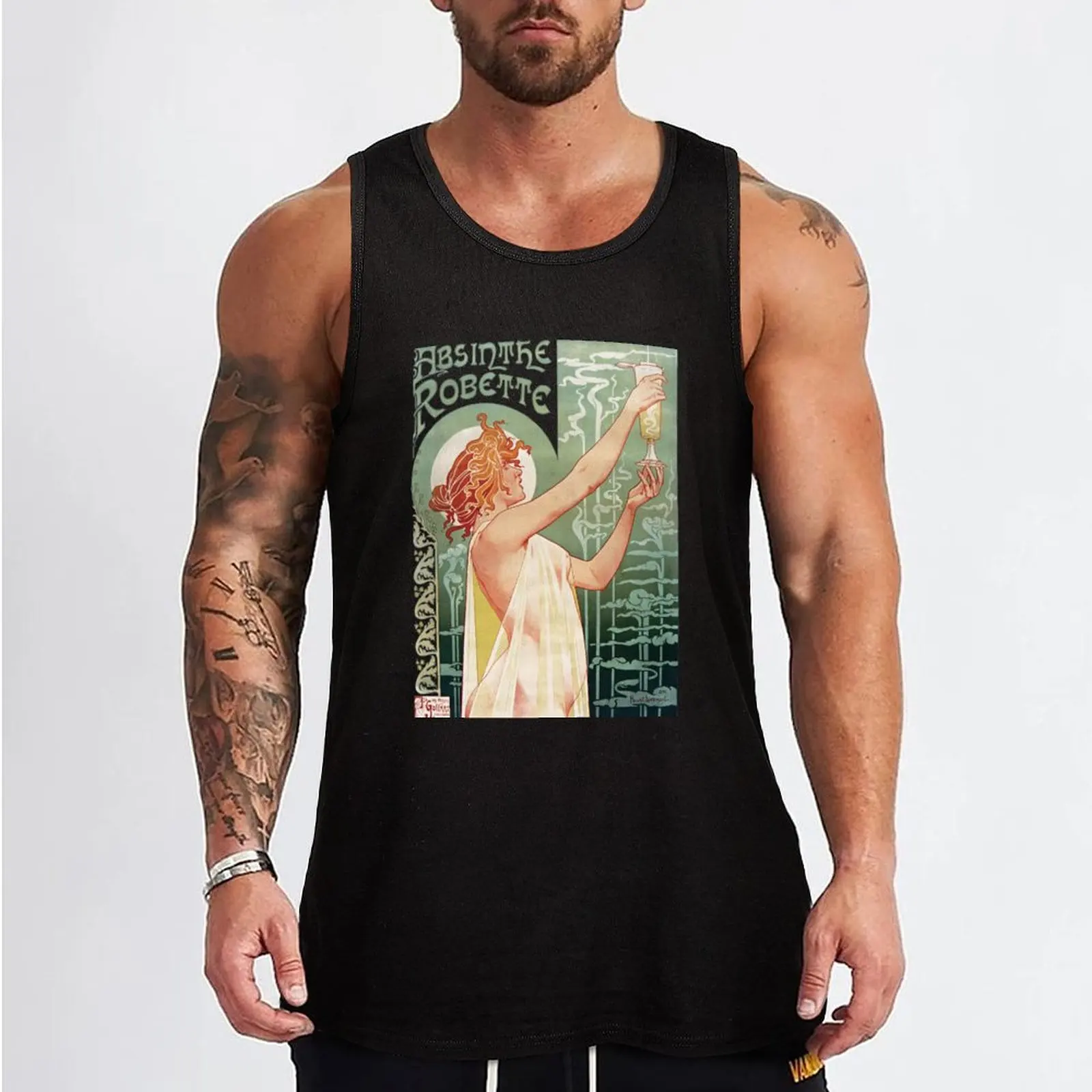 Absinthe Robette Privat-Livemont Alfons Mucha 1896 ART NOUVEAU french vintage ad HD HIGH QUALITY ONLINE STORE Tank Top