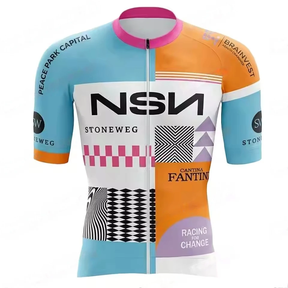 LASER CUT 2026 NSN TEAM FIETSTRUI MET KORTE MOUWEN ZOMERFIETSKLEDING ROPA CICLISMO+BROEK