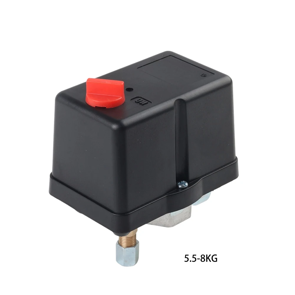 Horizontal Pressure Switch 0.55-0.8MPA Air Compressor Parts Silver Contact Replacement Automatic Pressure Control Knob Switch