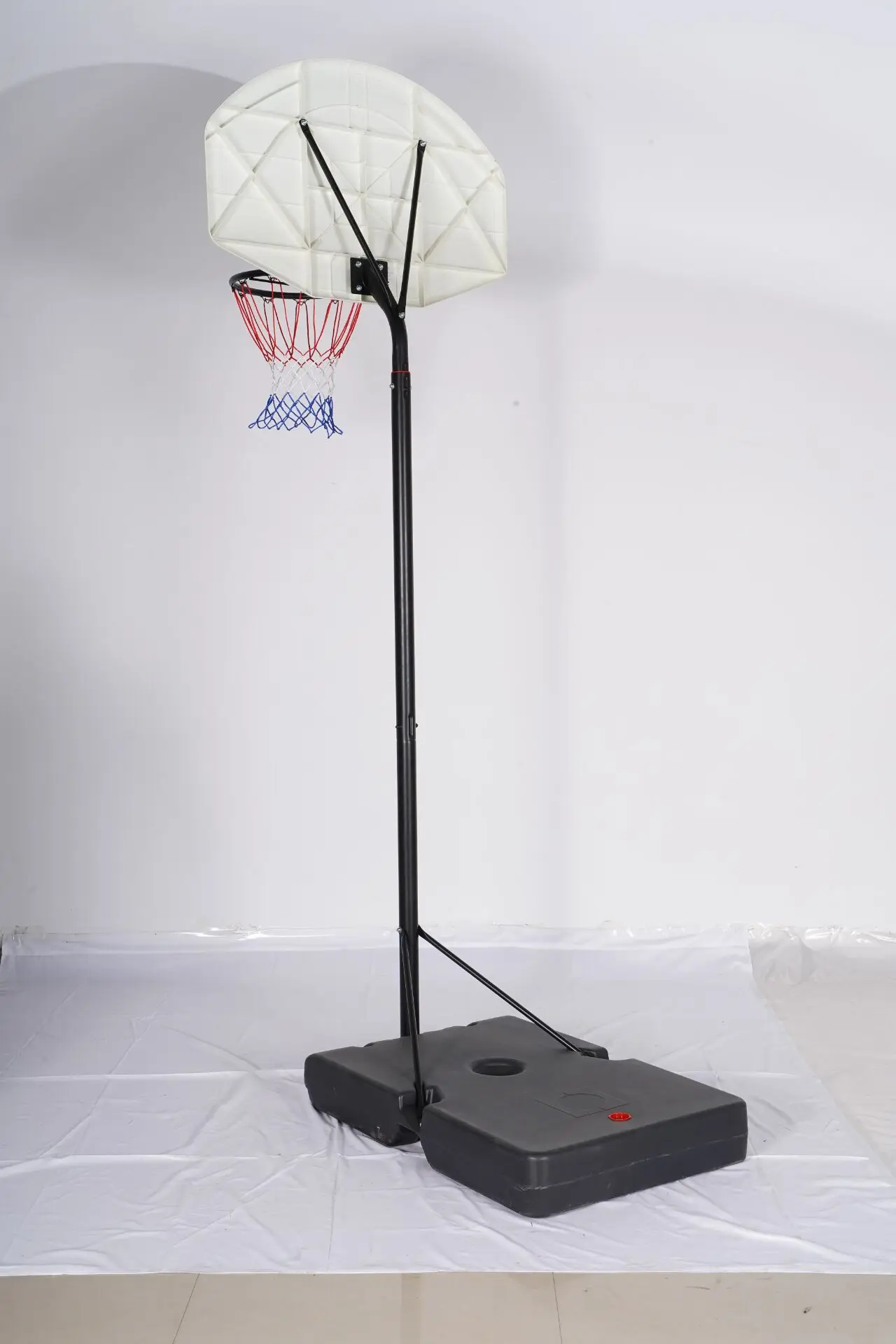 7-10ft Inground Basketball Goal Stand With 72Inch Basketball Backboard