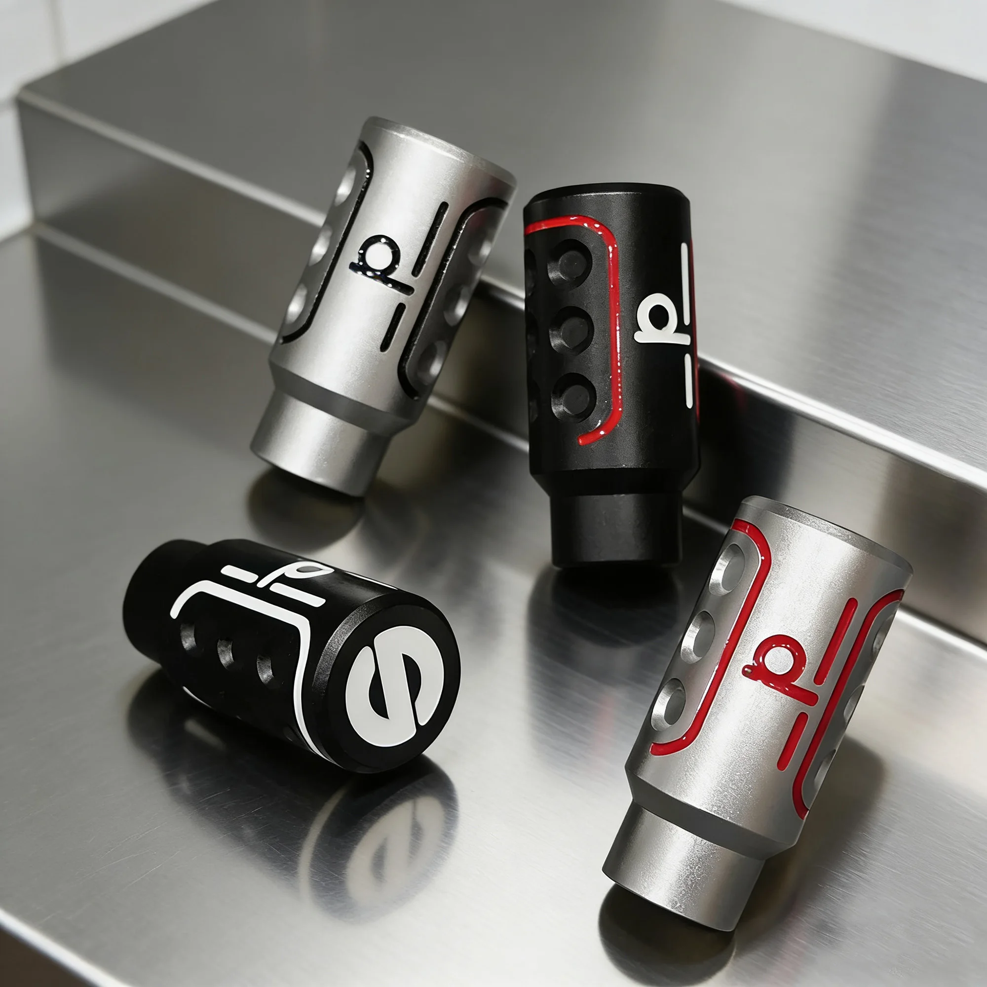 

Universal Car Newest Auto Manually Aluninum Head Gear Shift Knob Metal Gear Lever Gear Stick Shift Knob Silver Black