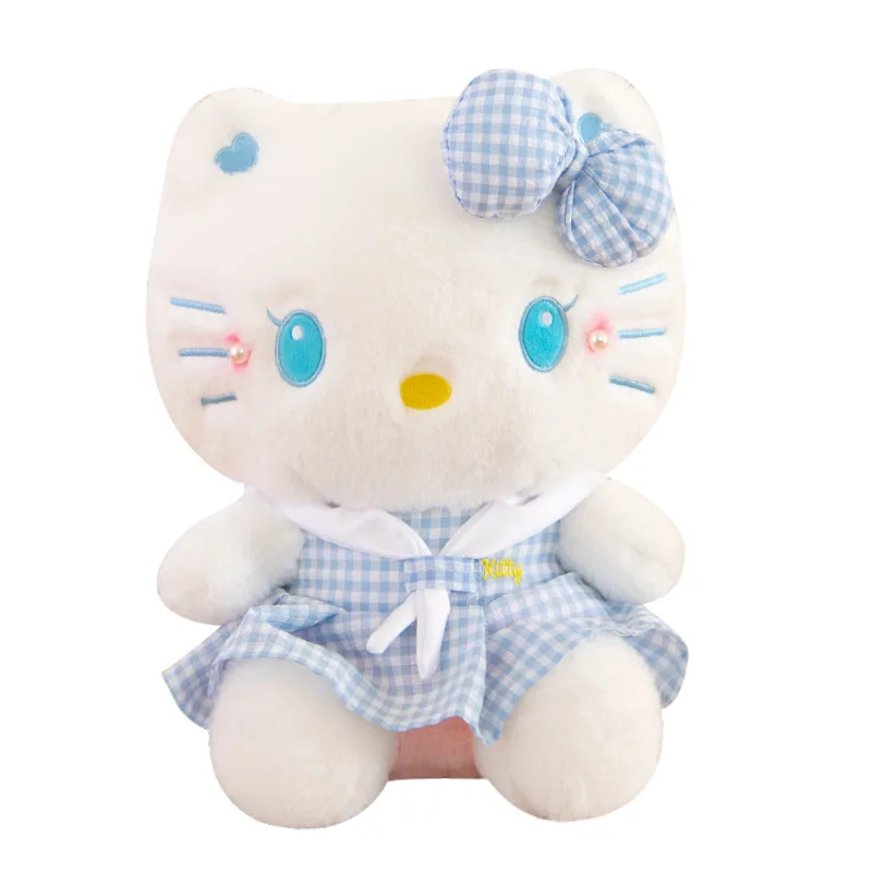 

Sanrio Kawaii Hello Kitty плюшевая игрушка-платье KT Cat мягкая кукла большой размер подарок на день рождения для детей плюшевая мягкая игрушка в подарок