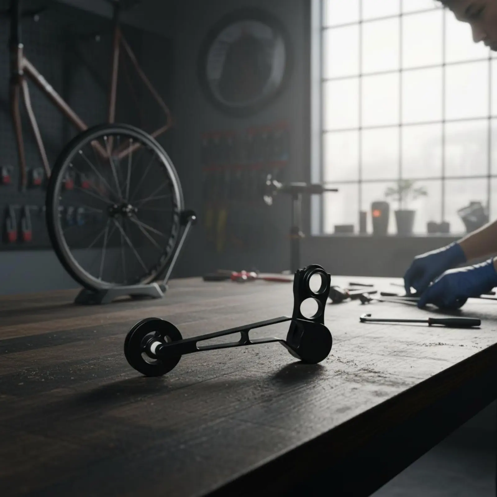 

Натяжитель цепи заднего переключателя для велосипеда, легкий, для складных велосипедов, высокопрочная деталь трансмиссии