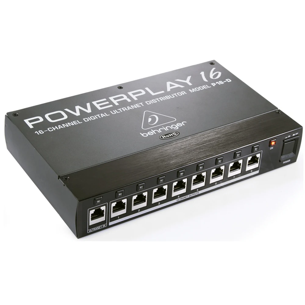 Behringer Powerplay P16-D 16-channel Digital Stereo Monitor Distribution for Use with Behringer Powerplay Distribution System