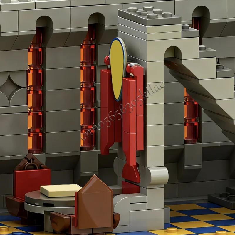 5169 pièces, château de Rose des Chevaliers Noirs, MOC, construction modulaire personnalisable, blocs de construction simples, jouet créatif à assembler soi-même, cadeau