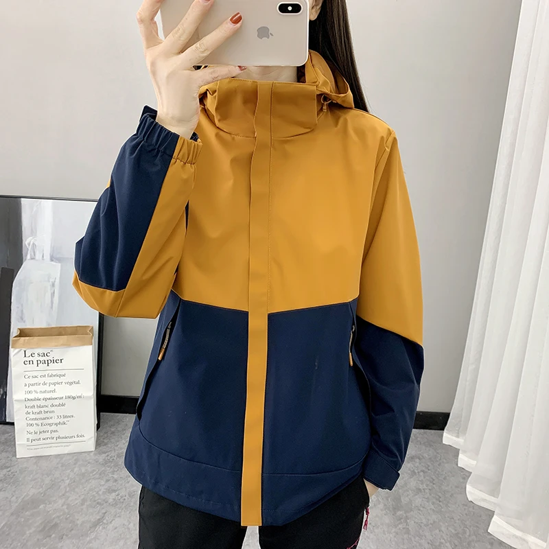 2023 New Spring and Autumn Winter Outdoor Color Matching three-in-one Stormtrock Women's Trend Windproof Waterproof Thick Mounta