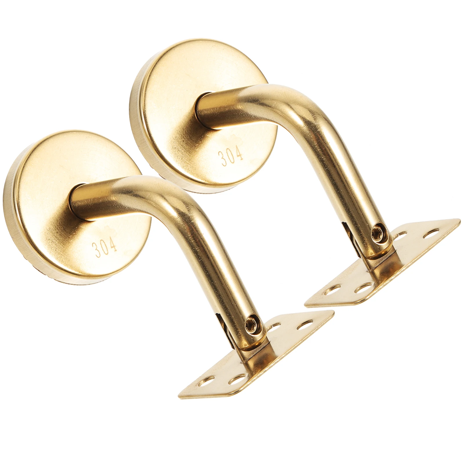 

2 Pcs Braces Staircase Handrail Bracket Railing Armrest Steel Bannister Support Brackets for Outdoor Stairs