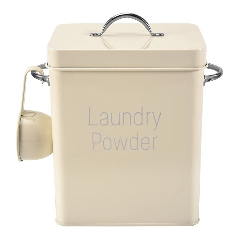 A08M-Beautiful Powder Laundry Powder Boxes Storage With Scoop