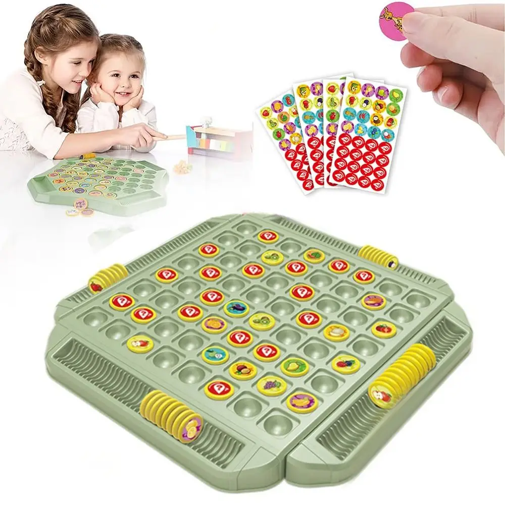 Logical Thinking Fruit Flip Chess Game Cognitive Training Parent-Unisex Interactive Battle Chess Strategy Board Game Party Game