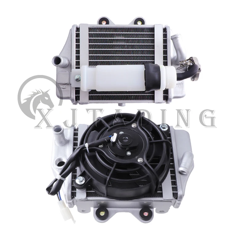 Motorcycle Water Tank Cooler Engine Radiator Assembly For Xmotos Apollo SHINERAY Zongshen Loncin Lifan 150cc 200cc 250cc Engine