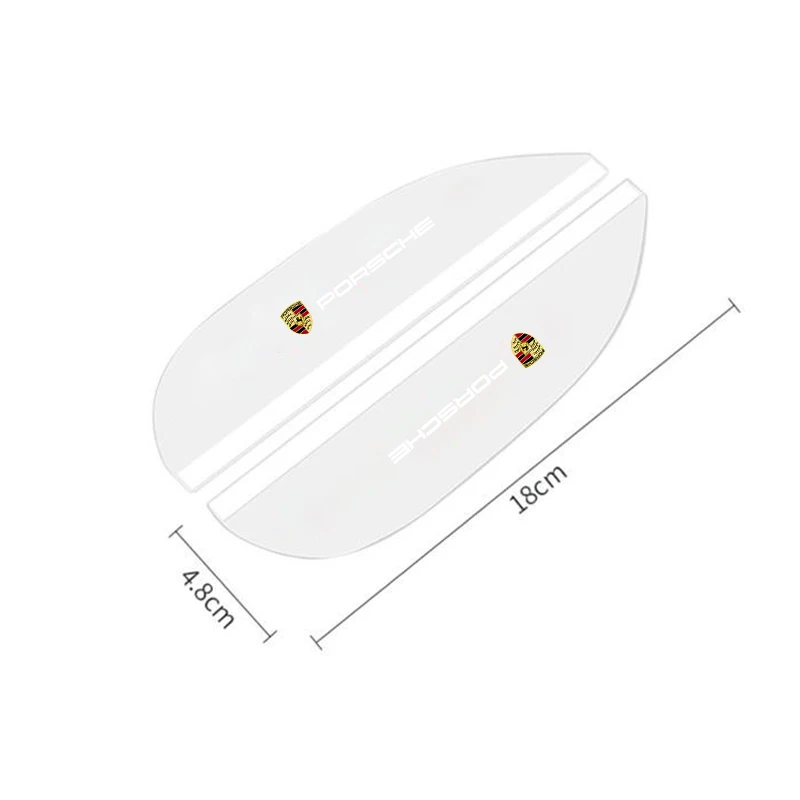 투명 자동차 백미러 비 눈썹 레인 실드, 포르쉐 911 카이엔 카레라-GT 928 파나메라 박스터 마칸 918, 2 개