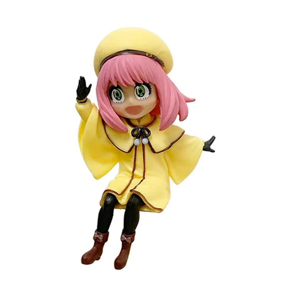 Anime SPY-FAMILY 3 Detective Ania Figurines, Anime Doll Car Desk Decoration Gifts Small Ornaments