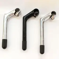 Handle Bar Stem 22 2mm Frame Gooseneck Riser Stem for Comfort Bikes black