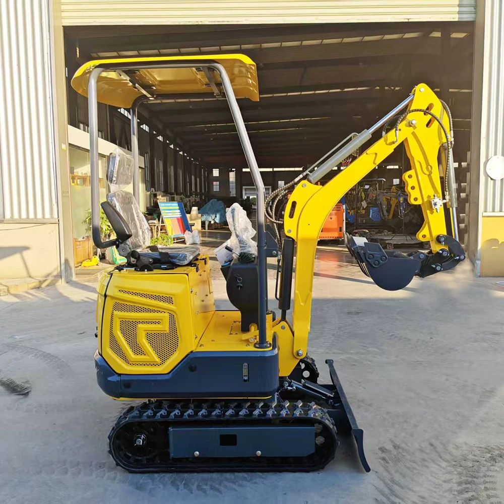 Envío Gratis Mini excavadora de 1,2 toneladas pequeña excavadora de orugas retroexcavadora con pulgar Euro 5 CE EPA granja excavadora diésel personalizada