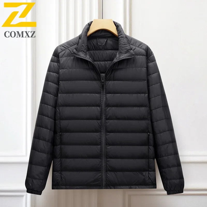 COMXZ Men business Padding Coat Warm Ski Travel Loose Thick Snow Puffer Jacket Windproof Street Winter outdoor sports workwear