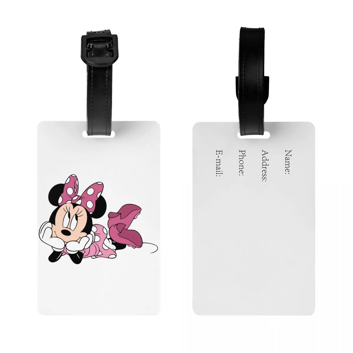 Aangepaste Mickey Mouse Bagagelabel Privacy Bescherming Bagagelabels Reistas Labels Koffer