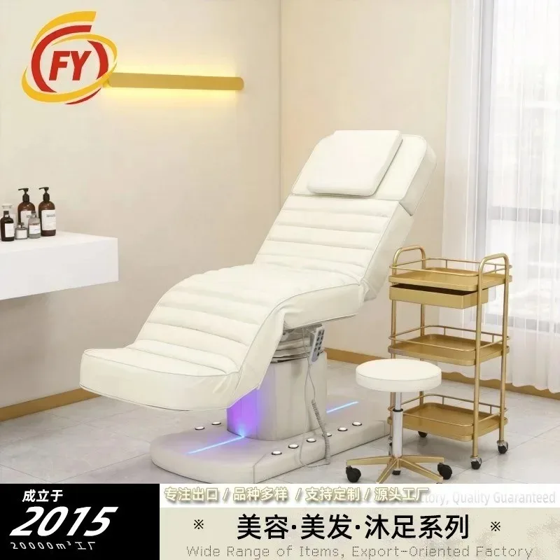 Electric Beauty Eyelash Beauty Salon Electric Foot Control Lifting Facial Management Bed Massage Micro Injection Bed