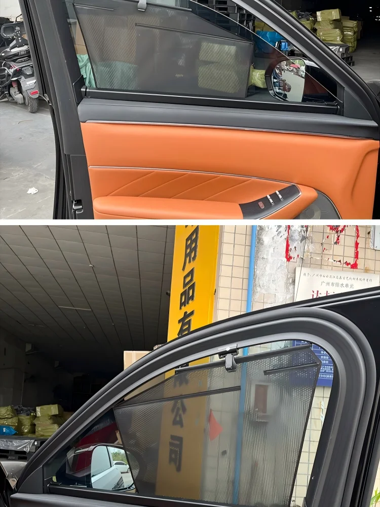 For AITO M8M9 Retractable Car Window Sun Shade  UV Protection Side Window Curtain Heat Insulation Privacy Screen Car Accessories view 3