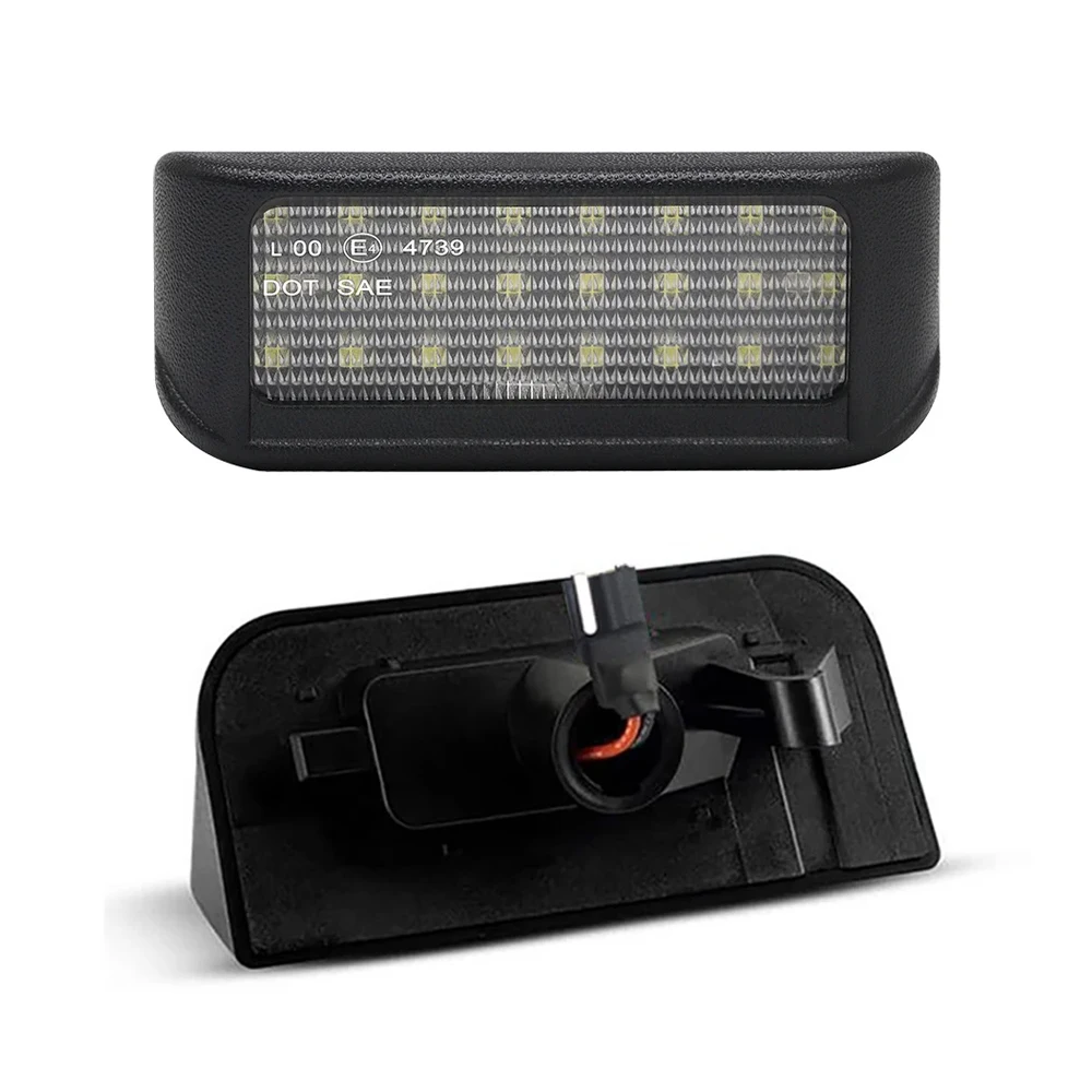 LED Number License Plate 2PC For Citroen Berlingo Jumpy II III Van MPV For Peugeot Expert For Fiat Scudo 2007 For Toyota Proace