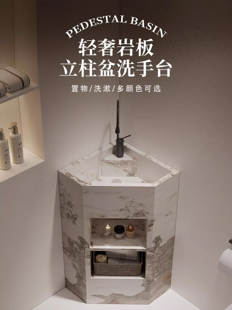 

Треугольная раковина из каменной плиты, угловая раковина, маленькая напольная раковина для дома