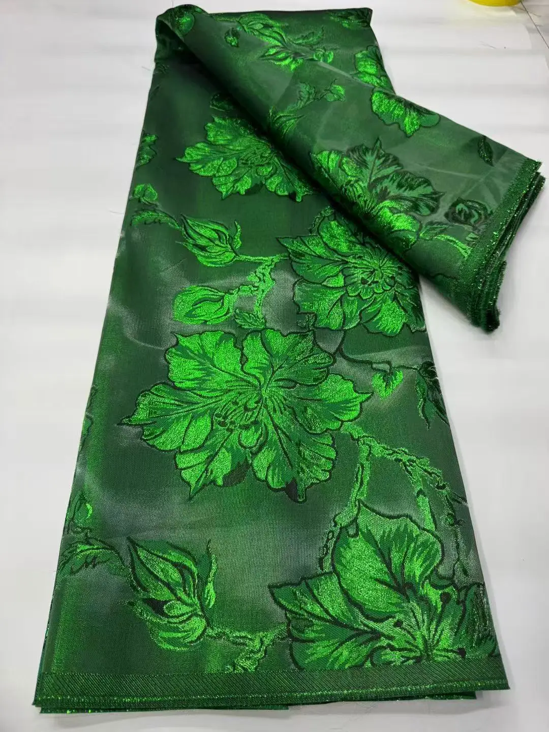 Afrikanische Jacquard Brokat Luxus Stoff Hohe Qualität Floral Organza Tüll Mesh Vergoldung Spitze Französisch Net Brocard Tissu Kleid Nähen