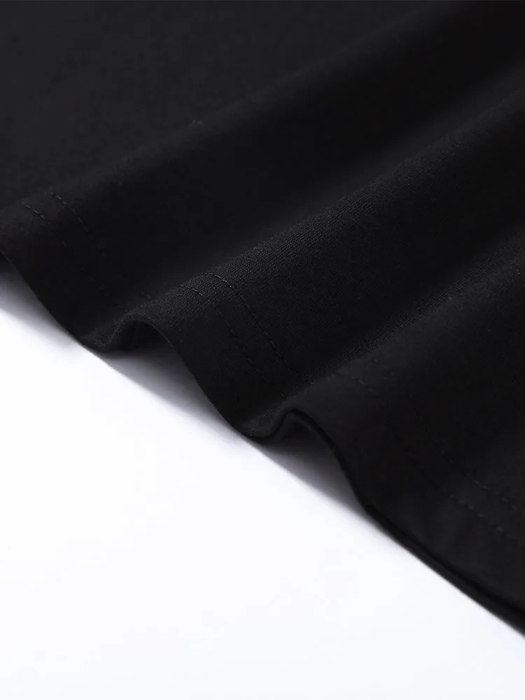 Spitzen-Patchwork T-Shirt mit Fake-Zweiteiler-Effekt für Damen, Eleganter Rundhalsausschnitt, Kurzarm, Locker Geschnittenes Oberteil, Frühlings-Chic, Neue Club- und Partykleidung – Detail 19