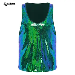 Mens Glitter Sequin Disco Club Vest Tank Top Low Crew Neck Smooth Lining Waistcoat Shiny Bodybuilding Top Dancing Party Costume