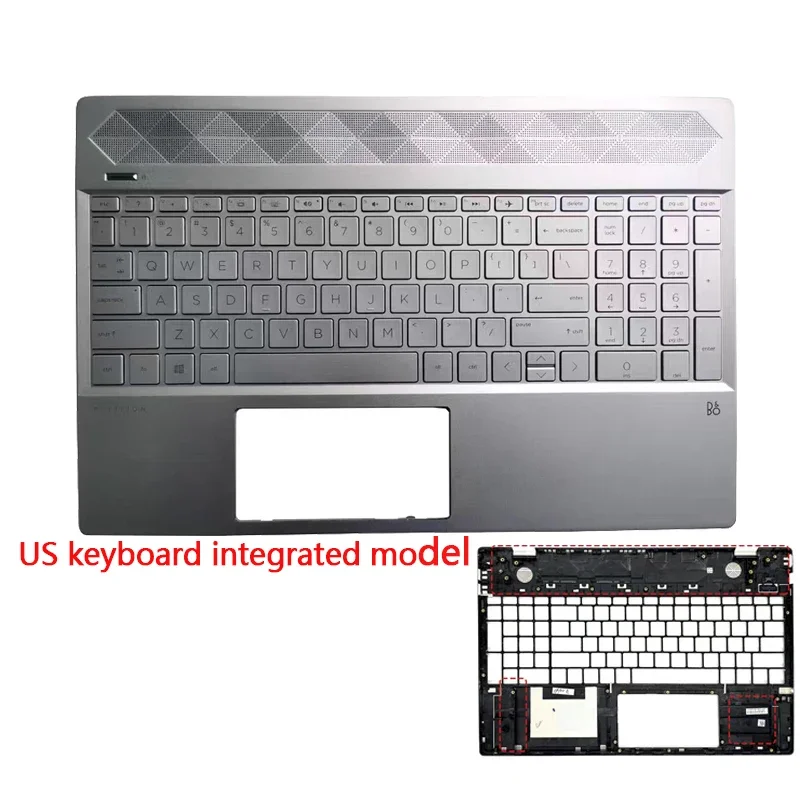 New For HP Pavilion 15-CW 15-CS TPN-Q208 Topcase Laptop LCD Back Cover/Hinges/Front Bezel/Palmrest/Bottom Case/Rubber  Pc Case