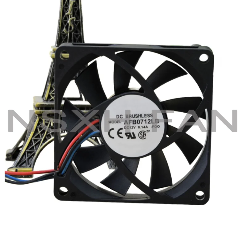 ORIGINAL AFB0712LB 12V 0.14A 7015 7CM 3WIRES COMPUTER CPU COOLING BALL FAN