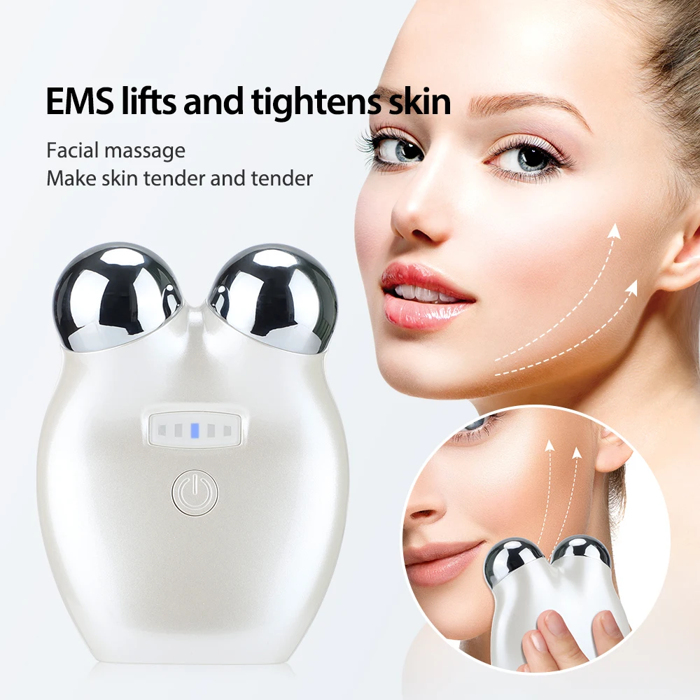 EMS Electric Micro-Current Face Massager 3D Firming Micro Current Deedema Decree Wrinkle Skin Rejuvenation Beauty Instrument