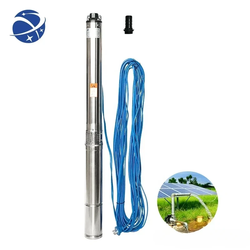 YYHCSubmersible Water Well Pump System Price 1hp 10hp 20hp Steel Stainless dc Solar power Pump