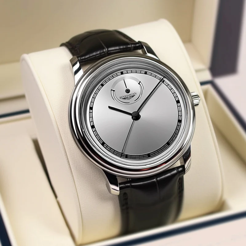 Luxury Men's Watch New Fashion Casual Watch Men's Leather Wristwatch Stainless Steel Waterproof Clock Gift Reloj Hombre