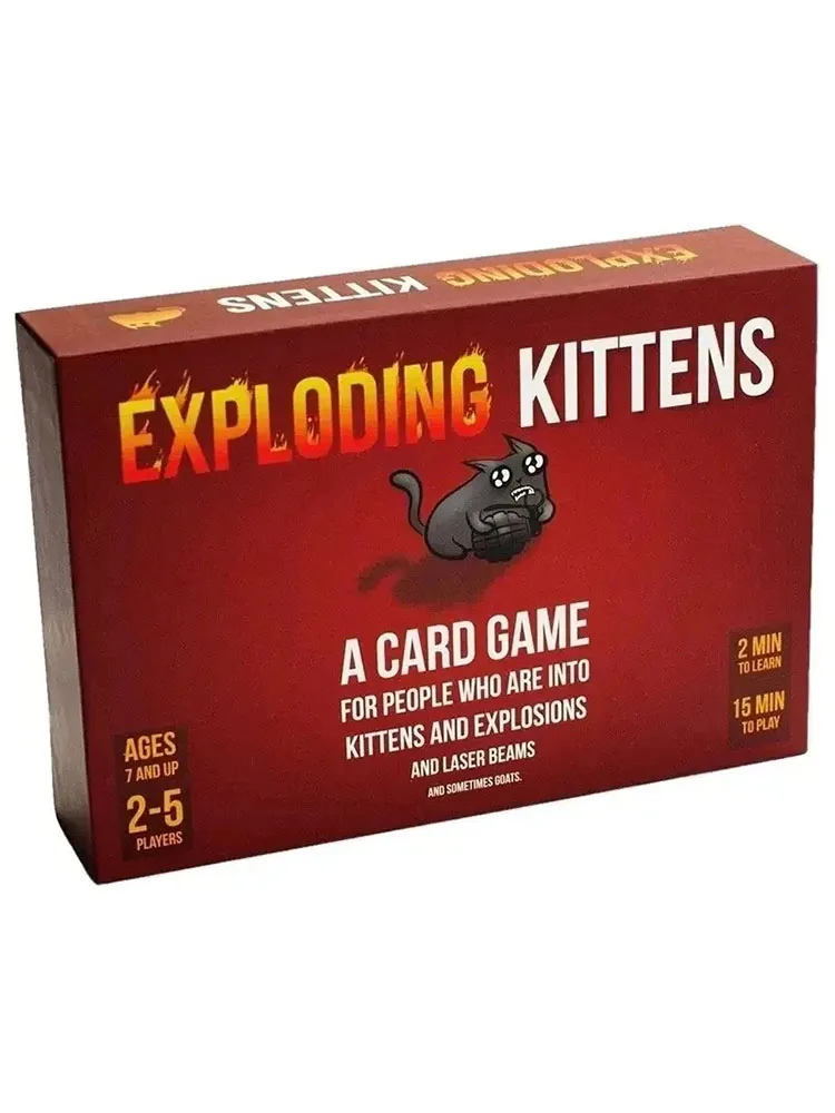 

Exploding Kittens Hilarious Board Games 2-5 People Card Games For Adults&Teens Roulette Card Game Funny Interactive Party Gifts