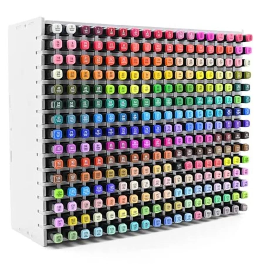

270-Slot Marker Holder with Adjustable Dividers, Marker Storage Organizer for Desk, Home, Office, Craft Room, and Classroom