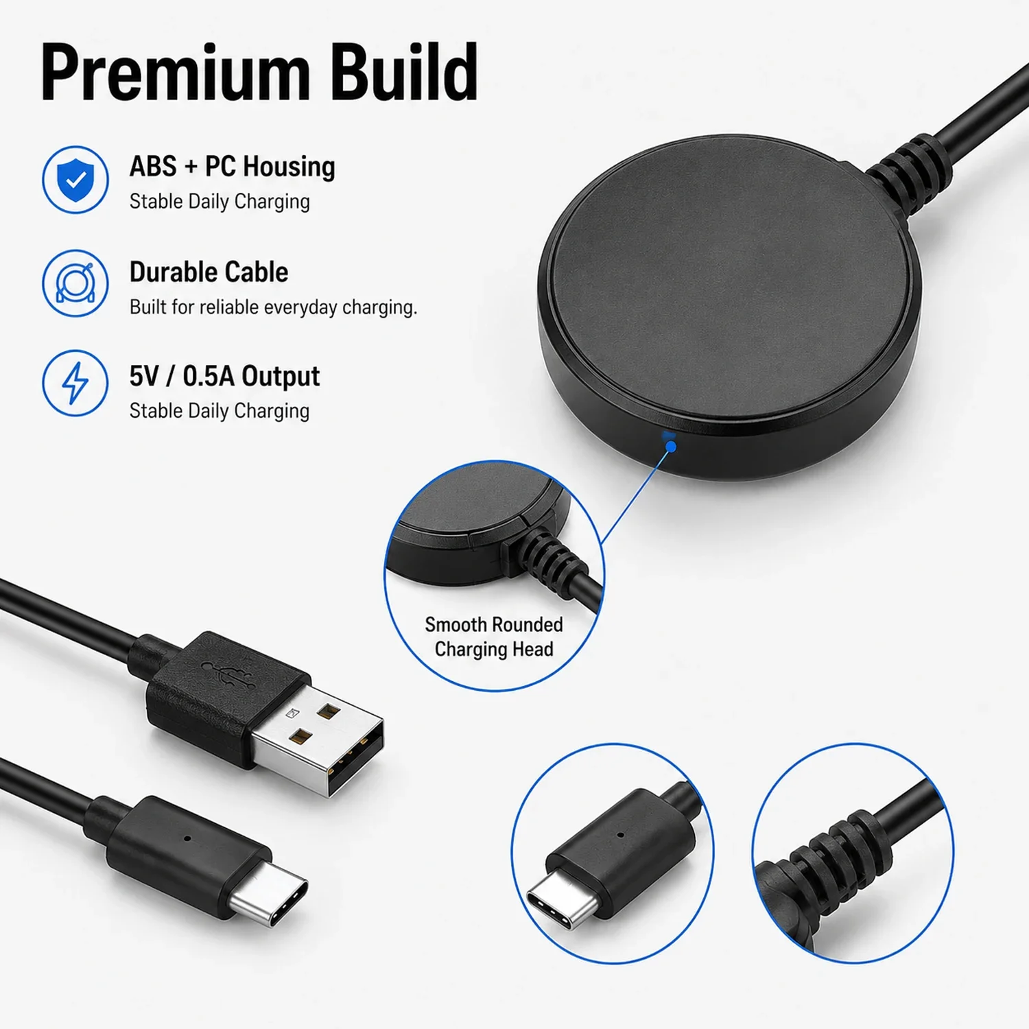 Wireless Magnetic Smart Watch Charging Station For Galaxy Watch 6/5/Pro/4/3 Active 2 Watch6 Classic 43mm 47mm 42mm 46mm