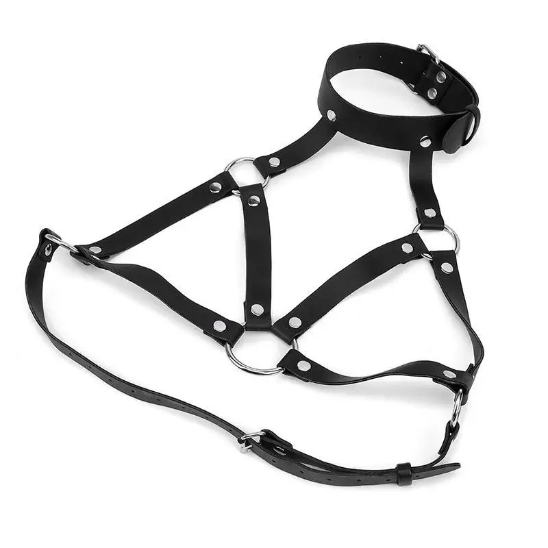 Women Sexy Chest Harness Belt Bdsm Bondage Lingerie Body Harness Leather Lingerie Goth Fetish Clothing Festival Rave Outfit