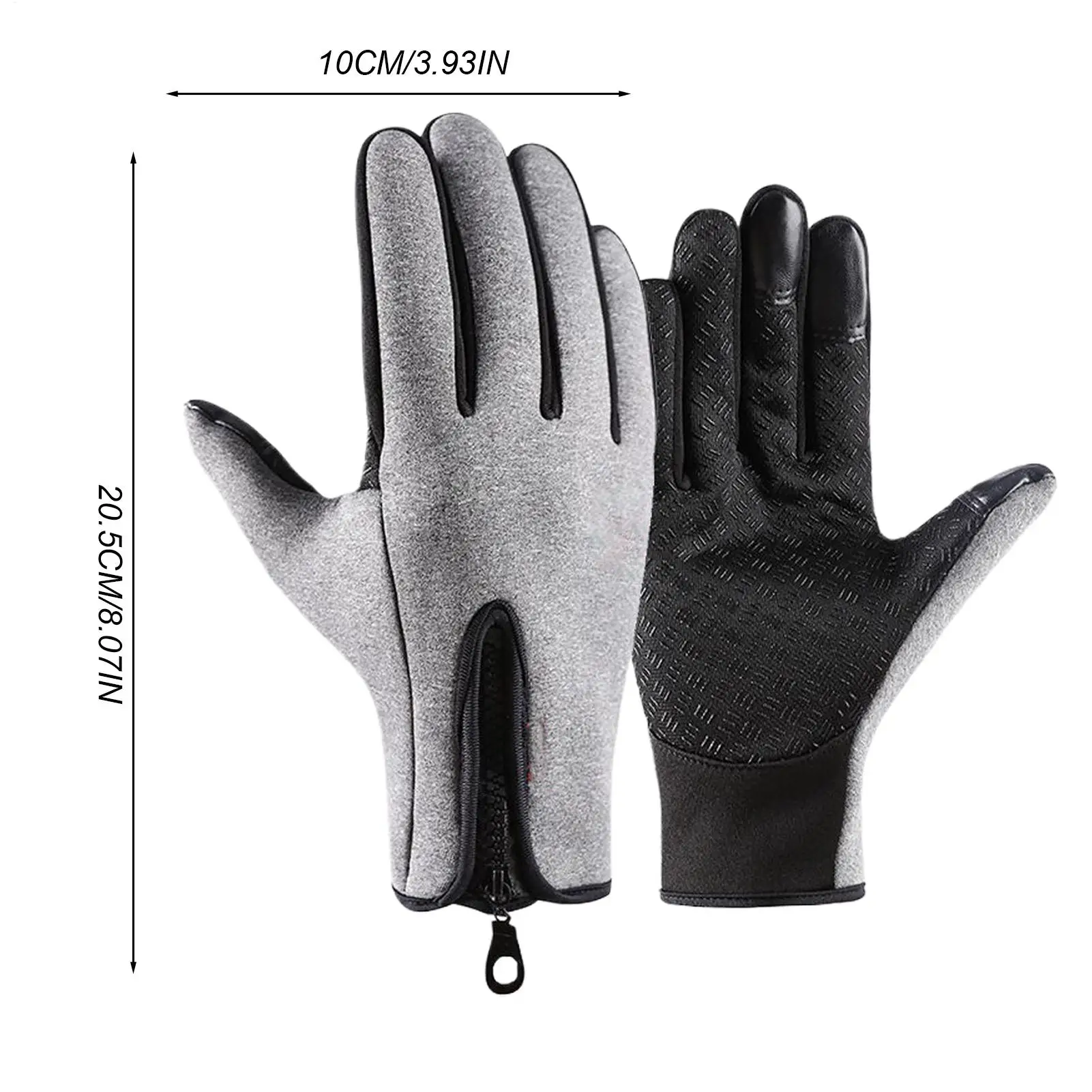 قفازات التزلج على الجليد تعمل باللمس قفازات دافئة قفازات حرارية قابلة للتنفس لفصل الشتاء والتزلج على الجليد وصيد الأسماك والجري في صالة الألعاب الرياضية #6