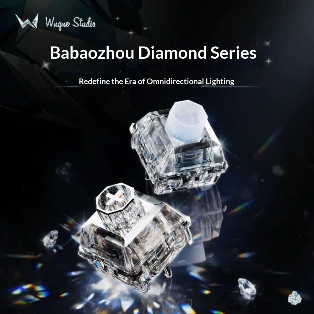 WS Wuque Studio Babao Diamond Series Magnetic Switch High Transmittance RGB Customization Magnetic Keyboard Switch Pc Accessory