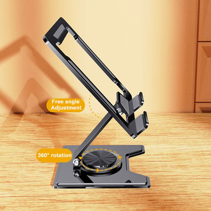 Rotatable Tablet Stand Foldable Desktop Stand Holder Universal for iPad Pro/Air/Mini Laptop Tablet Cell Phone Table Bracket