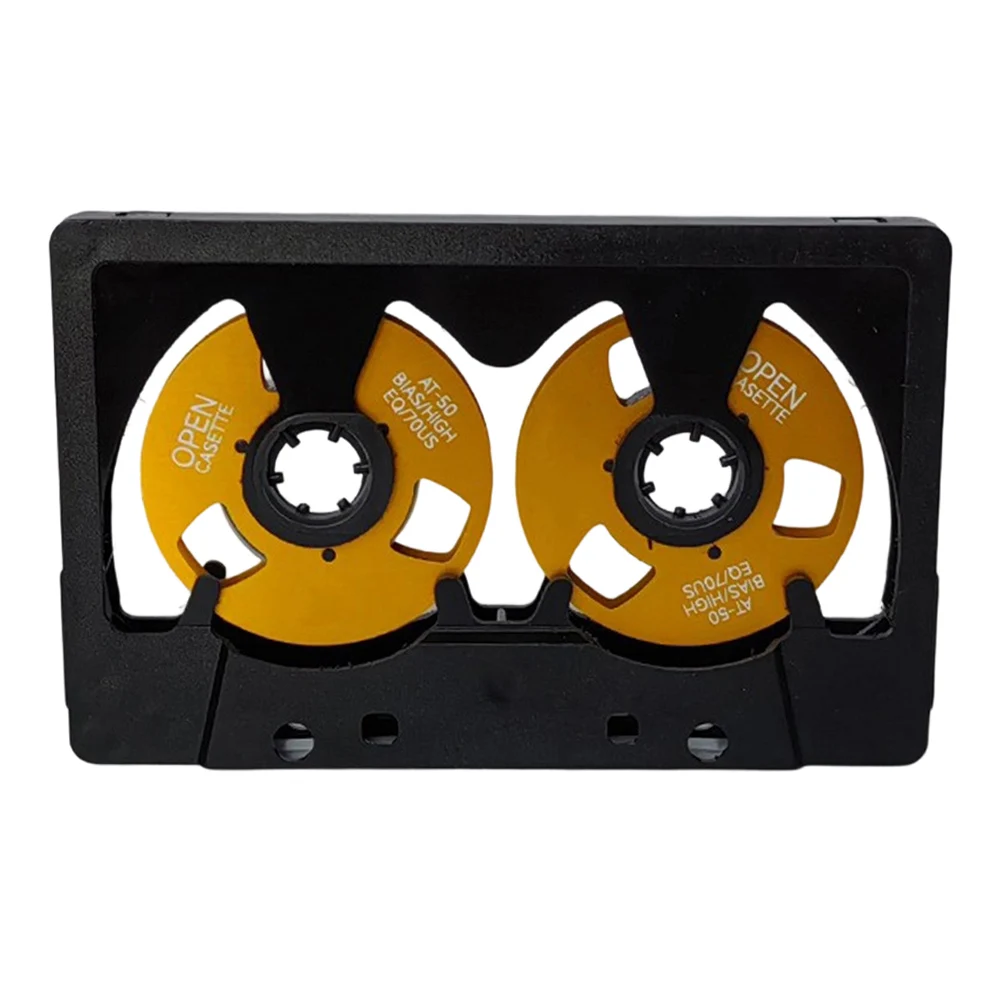 High Performance Blank Cassette Tape 50 Min Recording Time for Clear Sound Reproduction with Metal Body Design