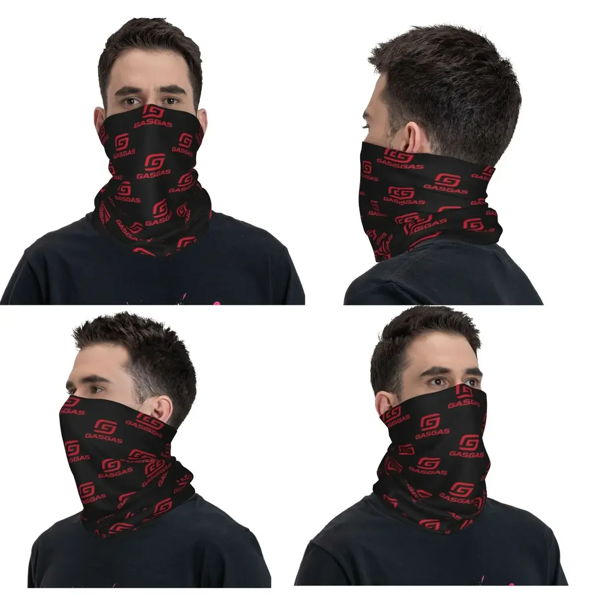 Gasgas Plaid Logo Bandana Neck Cover Printed Wrap Scarf Warm Headband Outdoor Sports Unisex Adult Washable