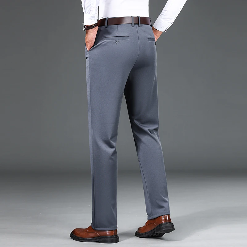 メンズビジネスパンツ,新しい高品質のファッションパンツ,カジュアルスタイル,スリム,伸縮性のあるウエストバンド,ヴィンテージ,ストリートウェア