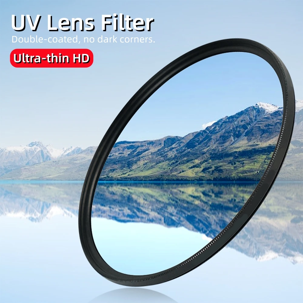 Universeller UV-Filter 40,5mm 43mm 46mm 49mm 52mm 55mm 58mm 62mm 67mm 72mm 77mm 82mm Objektivschutz für Canon Nikon Sony Fuji Kameras