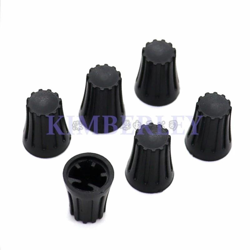 20 Piece 12 X 14.5MM Plastic Striped Knob Cap Potentiometer Knob Cap Code Switch Adjustment Cap Shaft 6MM