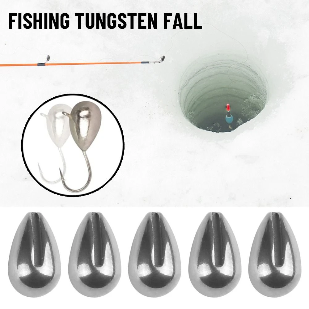 

1.3g-21g Fishing Imitate Tungsten Fall Alloys Shot Weights Tungsten Sinker Tear Drop Additional Weight Hook Connector