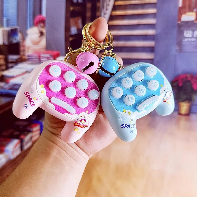 1Pcs Creative Fun Gopher Machine Toy Keychain Nostalgic Paw Machine Key Decoration Pendant Cute Bag Pendant Children's Gifts