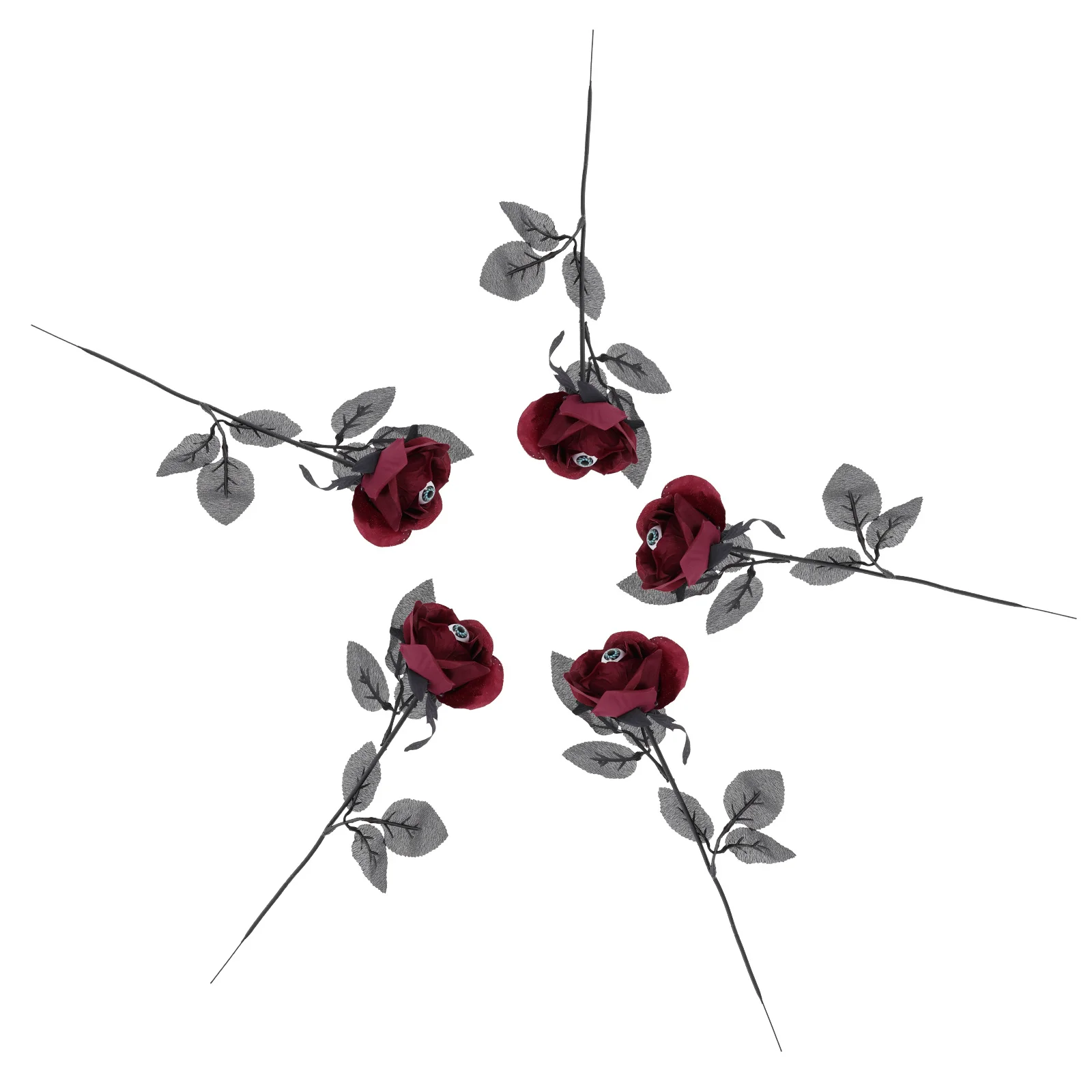 5 قطعة مقلة العين الوردية دعامة الهالوين مواد الراقية على المدى الطويل استخدام الرعب حفلة بار ديكور مقلة العين زهرة الورد