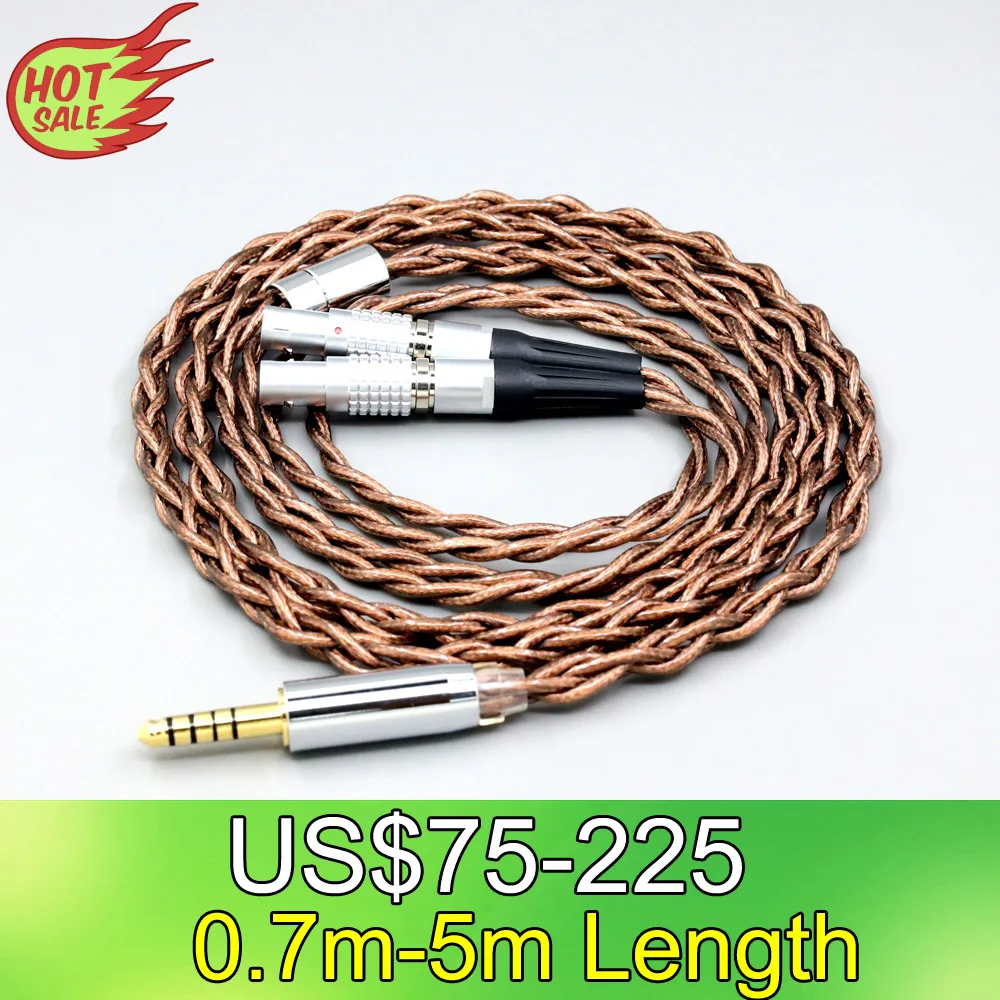 

99% 24k Gold 7n Pure Silver Graphene Shield Earphone Cable For Focal Utopia Fidelity Circumaural Headphone LN008542